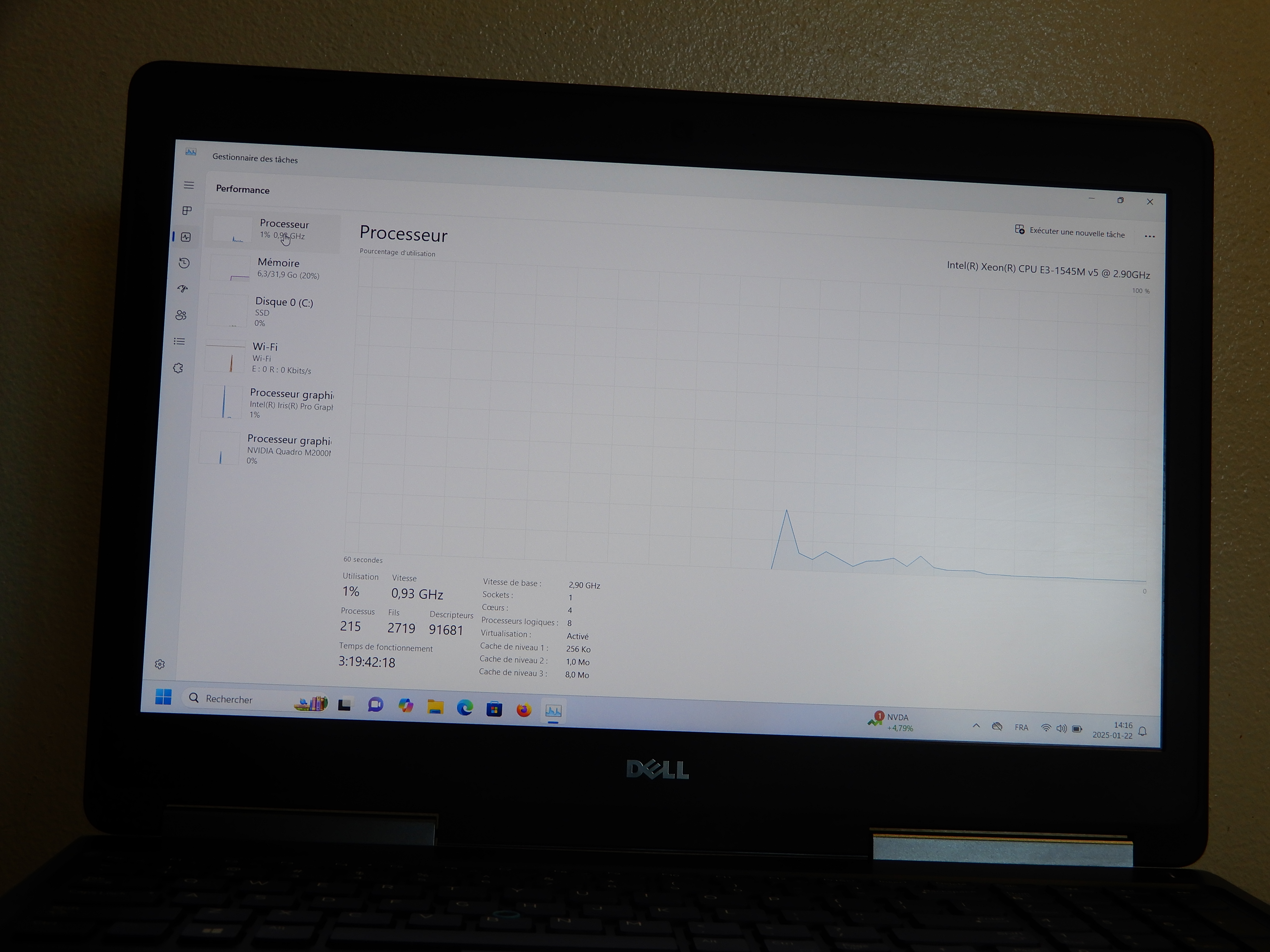 Image 14 de Dell Precision 7510-Xeon E3-1545M v5 2.9 GHz, 32 GB RAM, 1 TB SSD|NVIDIA & Iris Pro|Win. 11 Pro