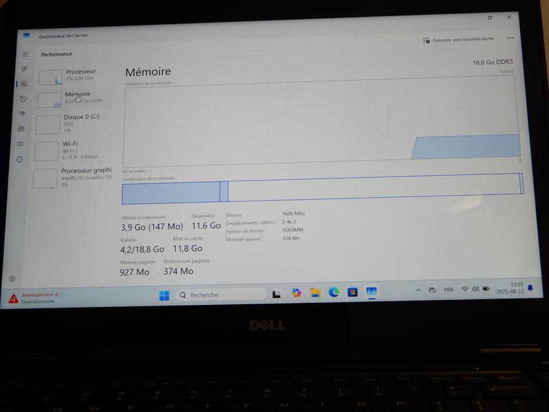 Image 7 de Dell latitude E7450|16GB DDR3|1TB SSD|Écran TactileWindows 11