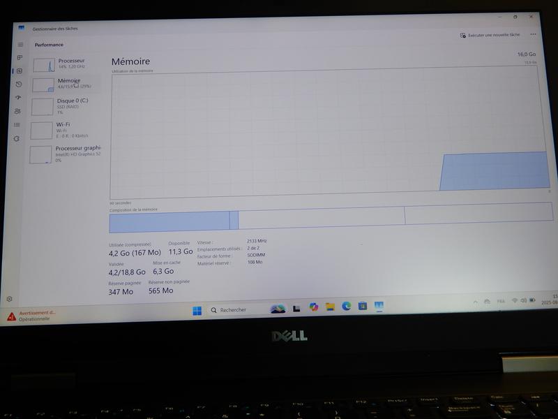 Image 6 de Dell latitude E5570|i5-6300U|16GB DDR4|1 TB SSD|écran 15.6"|Windows 11 Pro