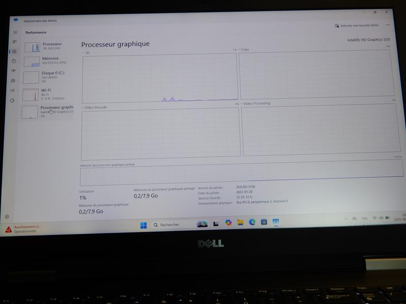 Image 3 de Dell latitude E5570|i5-6300U|16GB DDR4|1 TB SSD|écran 15.6"|Windows 11 Pro